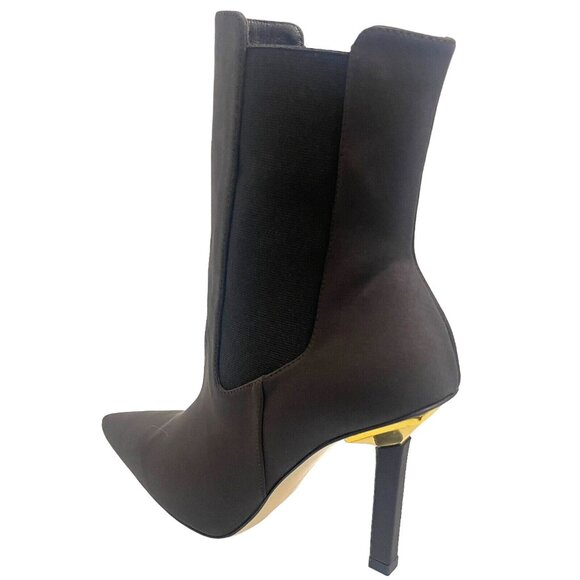 Good American Womens Size 8 Chocolate Neoprene Ankle Boot GA118N-X Brown Bootie - Picture 2 of 11